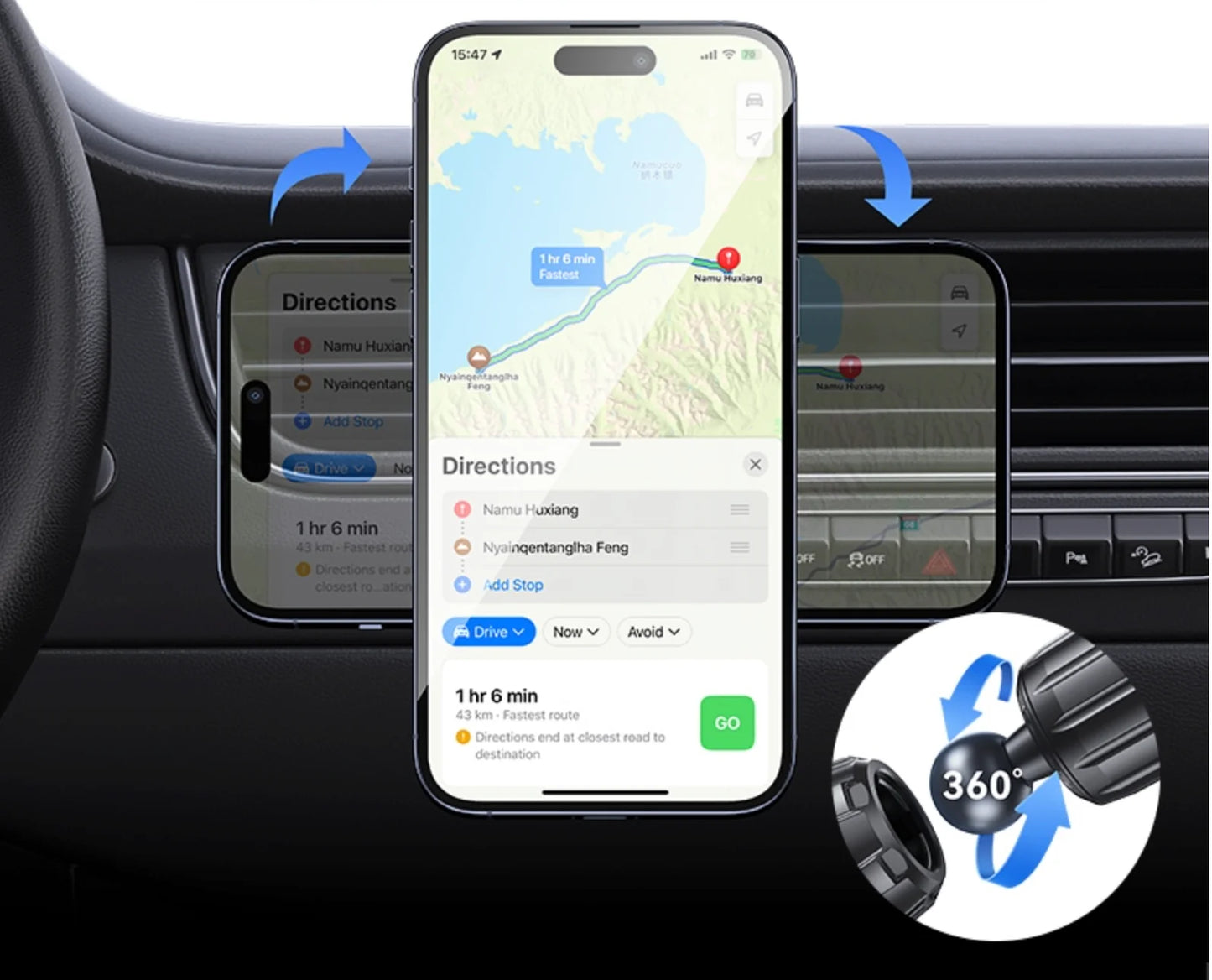 Magnetic360™ SOPORTE  UNIVERSAL MAGNÉTICO PARA CELULAR