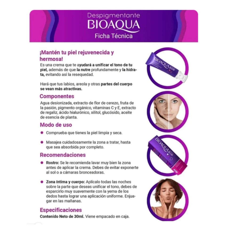 BIOAQUA PRO™ FÓRMULA ACLARANTE AMERICANA